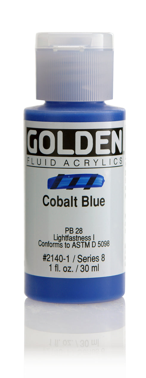 FLUID ACRYLIC PAINT  COBALT BLUE 1OZ